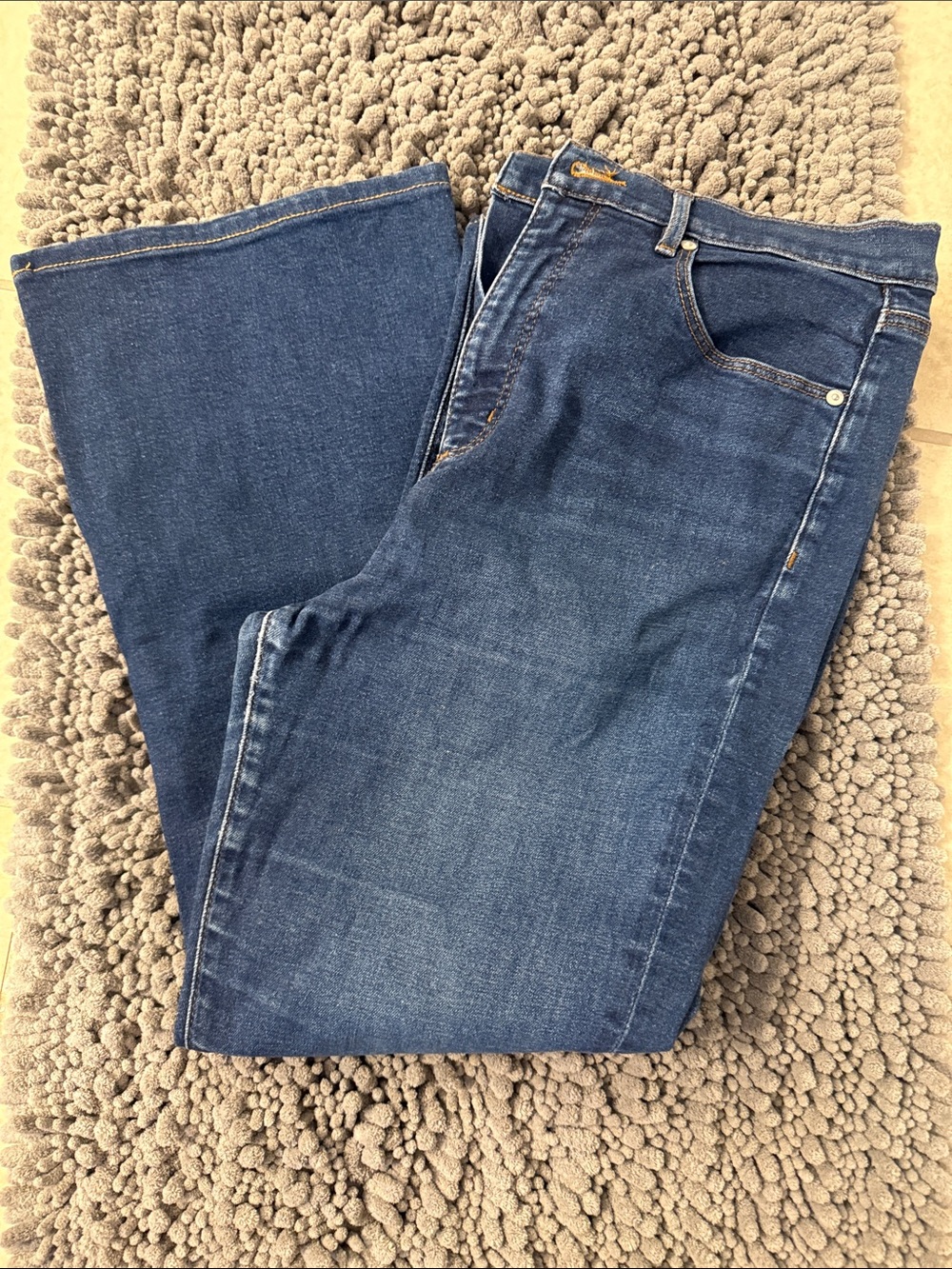 LOFT Women's Medium Blue Wide-Leg Jeans
